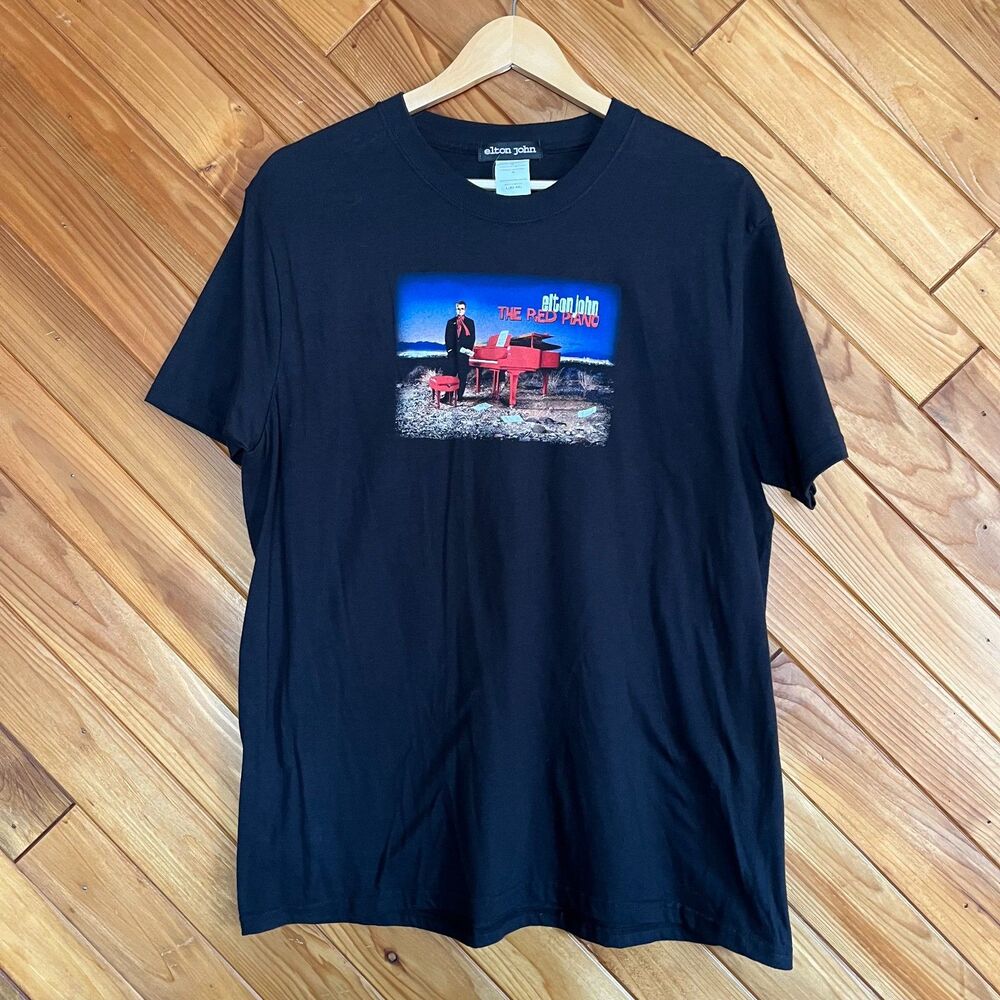 NWT Elton John Red Piano Concert T-shirt Las Vegas Residency